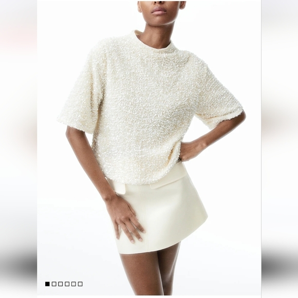 H & M NWTs Sequined Top - Picture 1 of 7